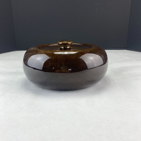 Vintage MCM Russel Wright Handled Bean Pot 2Q Brown - Picture 4 of 12